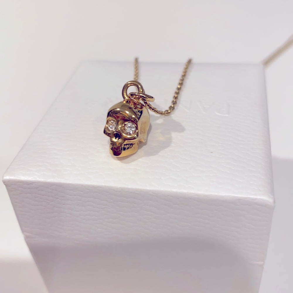 Juicy Couture Skull Rhinestone Necklace